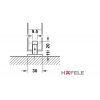 �������� ���������� ����� �� ���������, HAFELE D-Line 50-P. ��� ����� �� 50 ��. ������ ����� �� 744 �� � �����. � ������������ ���������.